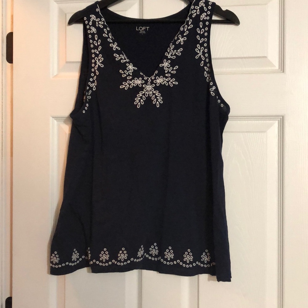 Loft outlet navy tank top